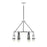 Savoy House Denali 6 Light Chandelier, Black/Chrome
