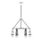 Savoy House Denali 6 Light Chandelier, Black/Chrome