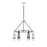 Savoy House Denali 6Lt LED Chandelier, Black/ Chrome