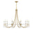 Savoy House Mayfair 10Lt Chandelier, Brass/Chrome/Clear Acrylic - 1-7712-10-195