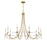 Savoy House Mayfair 10Lt Chandelier, Brass/Chrome/Clear Acrylic