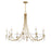 Savoy House Mayfair 10Lt Chandelier, Brass/Chrome/Clear Acrylic