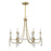 Savoy House Mayfair Chandelier, Warm Brass/Chrome