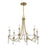 Savoy House Mayfair 6-Light Chandelier, Warm Brass/Chrome