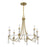 Savoy House Mayfair Chandelier, Warm Brass/Chrome