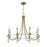 Savoy House Mayfair 6-Light Chandelier, Warm Brass/Chrome