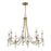 Savoy House Mayfair 6-Light Chandelier, Warm Brass/Chrome