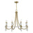 Savoy House Mayfair 8-Light Chandelier, Warm Brass/Chrome - 1-7718-8-195