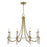 Savoy House Mayfair Chandelier, Warm Brass/Chrome