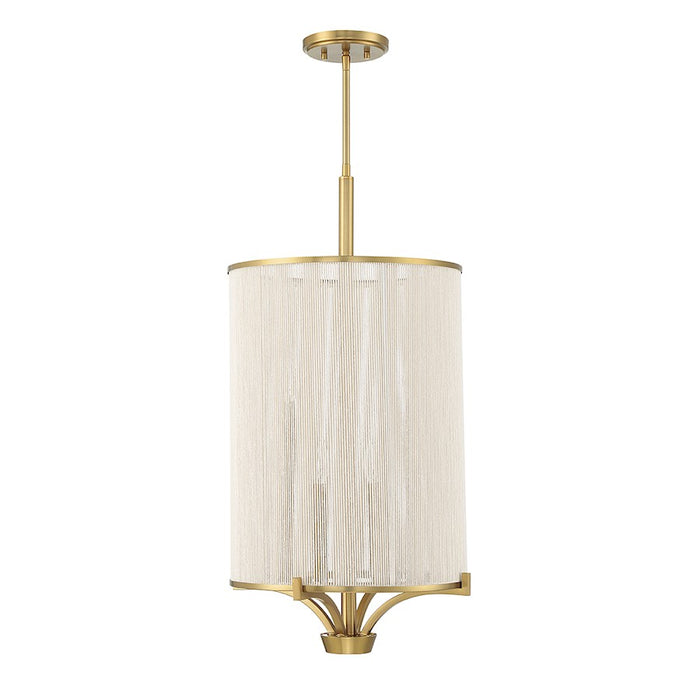 Savoy House Wynwood 4-Light Chandelier, Warm Brass