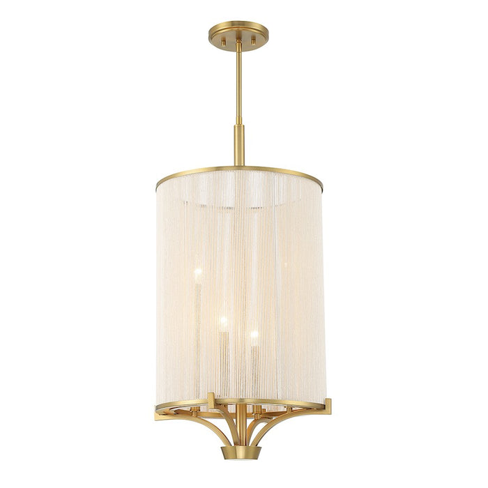 Savoy House Wynwood 4-Light Chandelier, Warm Brass