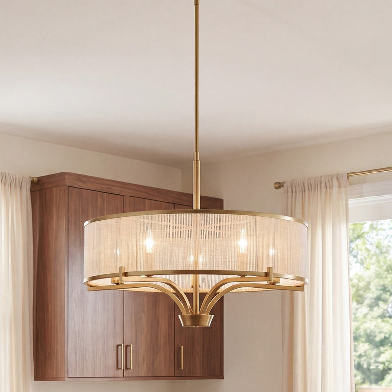Savoy House Wynwood Chandelier, Warm Brass