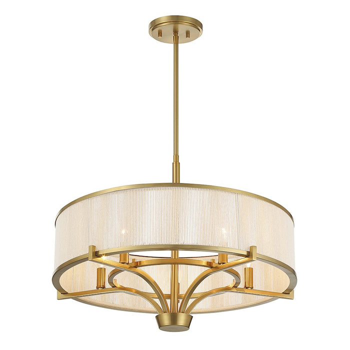 Savoy House Wynwood 5-Light Chandelier, Warm Brass