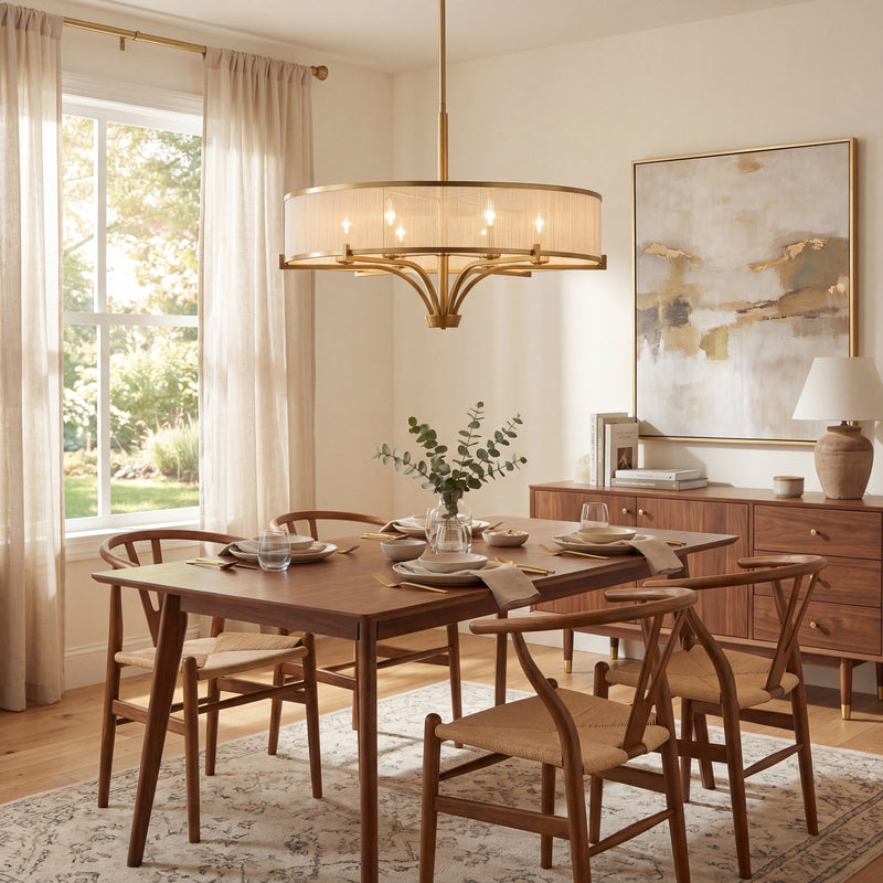 Savoy House Wynwood Chandelier, Warm Brass