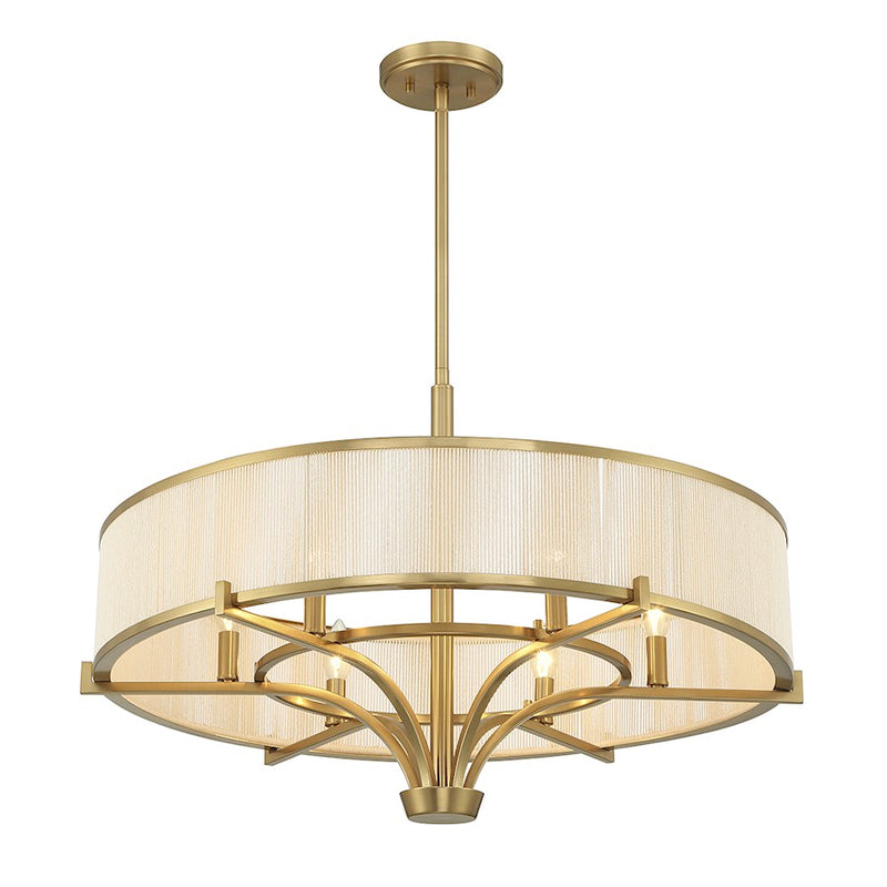 Savoy House Wynwood Chandelier, Warm Brass