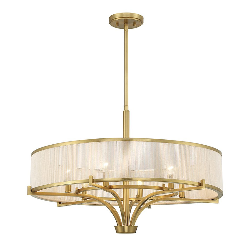 Savoy House Wynwood Chandelier, Warm Brass
