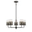 Savoy House Granada 5-Light Chandelier, Gunsmoke/Gray Rattan - 1-7778-5-181