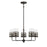 Savoy House Granada 5-Light Chandelier, Gunsmoke/Gray Rattan