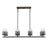 Savoy House Granada 8Lt Linear Chandelier, Gunsmoke/Gray Rattan