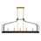 Savoy House Sheffield 5Lt Linear Chandelier, Black/Brass Accents - 1-7804-5-143