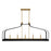 Savoy House Sheffield 5Lt Linear Chandelier, Black/Brass Accents