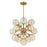 Savoy House Matisse 16 Light Chandelier, Warm Brass/Gray Plated