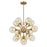 Savoy House Matisse 16 Light Chandelier, Warm Brass/Gray Plated