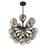 Savoy House Matisse 16 Light Chandelier, Matte Black/Gray Plated
