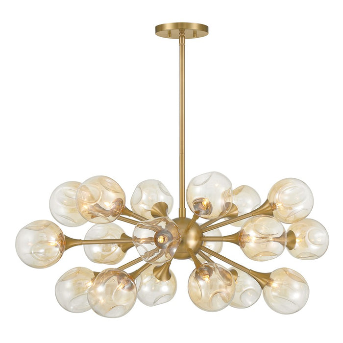 Savoy House Matisse 18 Light Chandelier, Warm Brass/Gold Plated - 1-7935-18-322