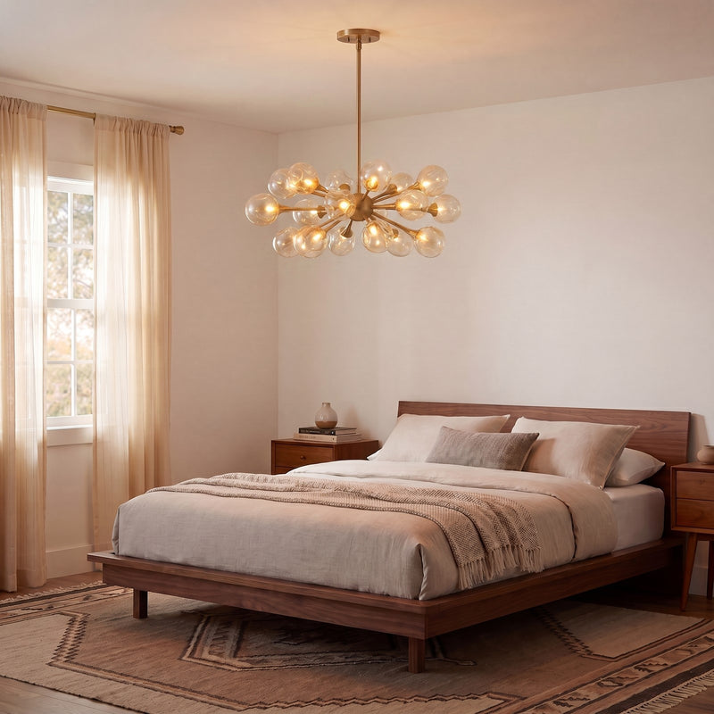 Savoy House Matisse 18 Light Chandelier, Warm Brass/Gold Plated