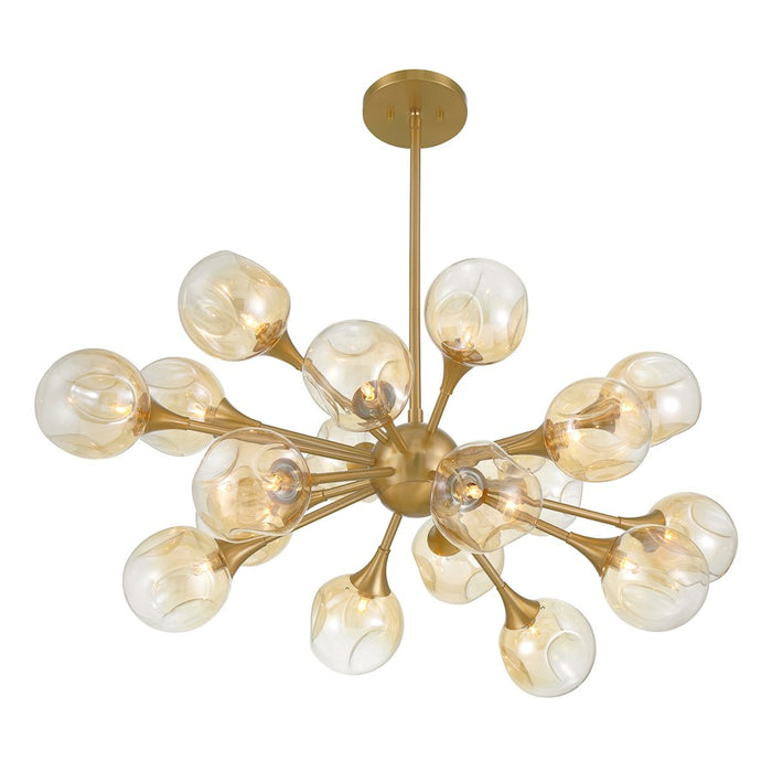 Savoy House Matisse 18 Light Chandelier, Warm Brass/Gold Plated