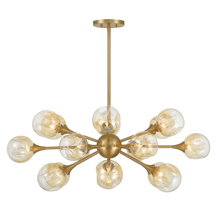 Savoy House Matisse 18 Light Chandelier, Warm Brass/Gold Plated