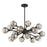 Savoy House Matisse 18 Light Chandelier, Matte Black/Gold Plated