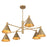 Savoy House Pharos 6-Light Chandelier, Noble Brass