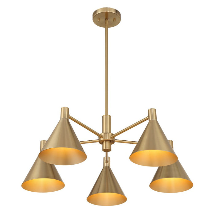 Savoy House Pharos 5-Light Chandelier, Noble Brass