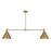 Savoy House Pharos 2-Light Linear Chandelier, Noble Brass