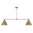 Savoy House Pharos 2-Light Linear Chandelier, Noble Brass