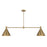 Savoy House Pharos 2-Light Linear Chandelier, Noble Brass