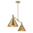 Savoy House Pharos 2-Light Linear Chandelier, Noble Brass