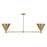 Savoy House Pharos 2-Light Linear Chandelier, Noble Brass