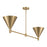 Savoy House Pharos 2-Light Linear Chandelier, Noble Brass