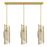 Savoy Essentials Hillbourne 3Lt Linear Chandelier, Warm Brass