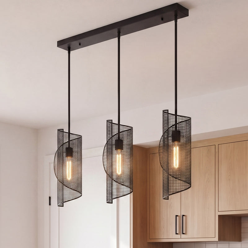 Savoy Essentials Hillbourne 3Lt Linear Chandelier, Matte Black