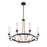 Savoy House Kearney 8-Light Chandelier, Vintage Black/Warm Brass