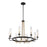 Savoy House Kearney 8-Light Chandelier, Vintage Black/Warm Brass