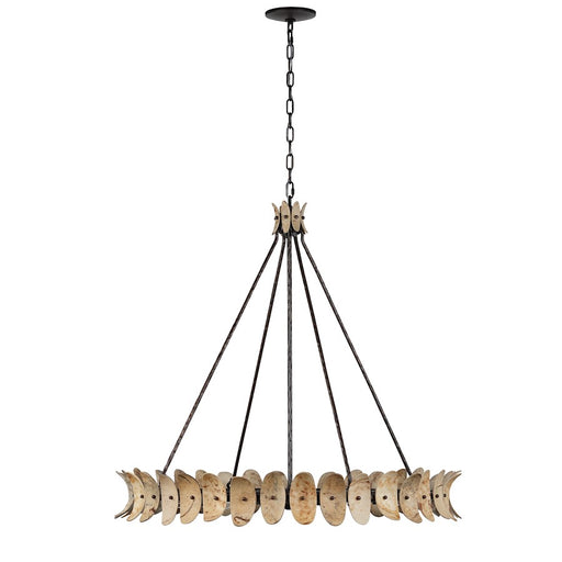 Savoy House Monarch 8Lt Chandelier, Champagne Mist/Coconut Shell