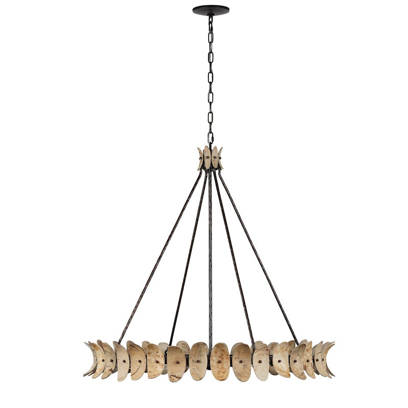 Savoy House Monarch 8Lt Chandelier, Champagne Mist/Coconut Shell