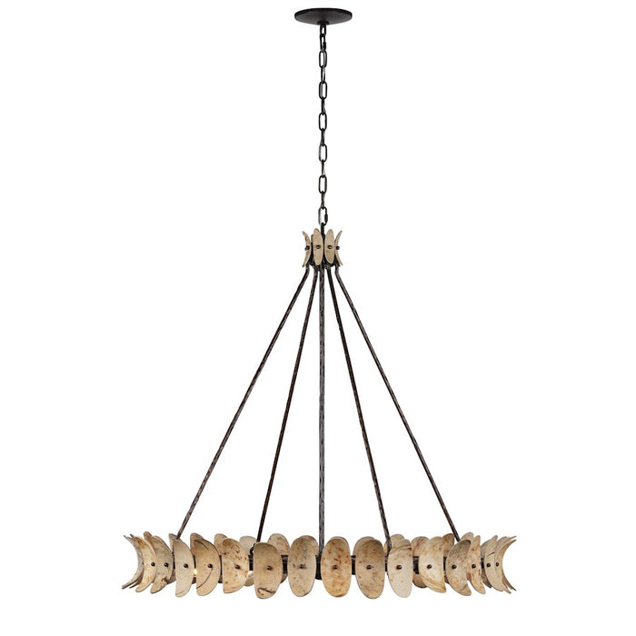 Savoy House Monarch 8Lt Chandelier, Champagne Mist/Coconut Shell