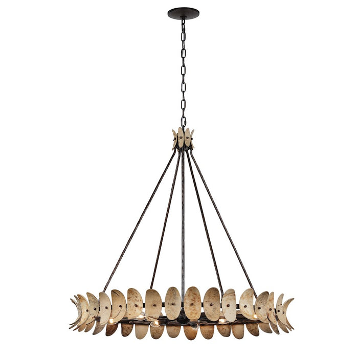 Savoy House Monarch 8Lt Chandelier, Champagne Mist/Coconut Shell