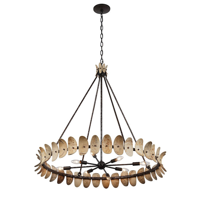 Savoy House Monarch 8Lt Chandelier, Champagne Mist/Coconut Shell